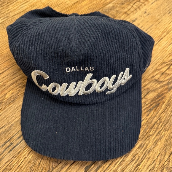 Dallas Cowboys '47 Golden Age Relaxed Corduroy Hitch Adjustable Hat -Navy PREOWN - Picture 1 of 4